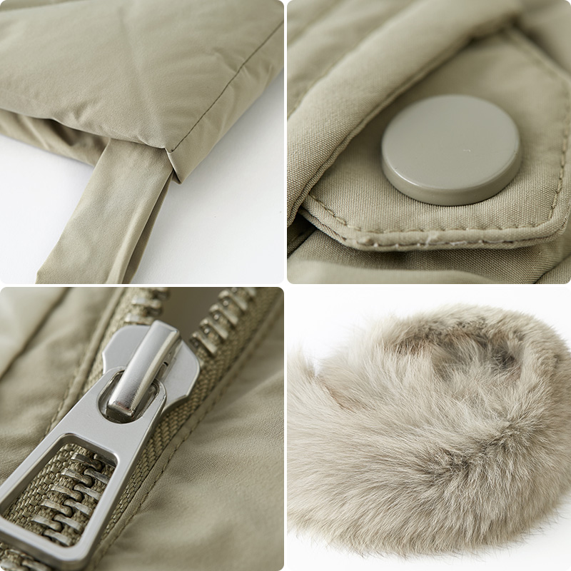 水云间大毛领加厚羽绒服女中长款 sedate羽绒服