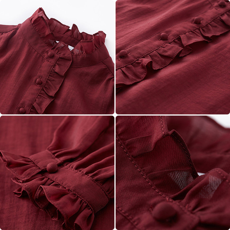 【商场同款】水云间秋新款花边小衬衫 sedate衬衫