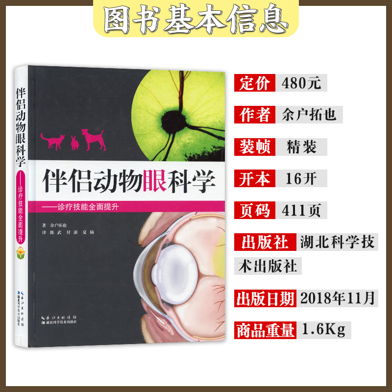 北农阳光书店 伴侣动物眼科学-诊疗技能提升 余户拓也著  小动物眼科学 猫眼科 兔眼科  犬猫眼科学 小动物眼科诊疗技术 - 图0