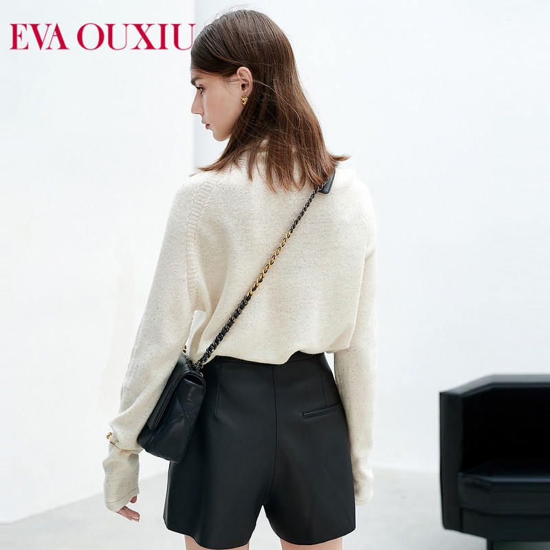 伊华欧秀2021秋冬新款轻奢短裤裙 evaouxiu半身裙