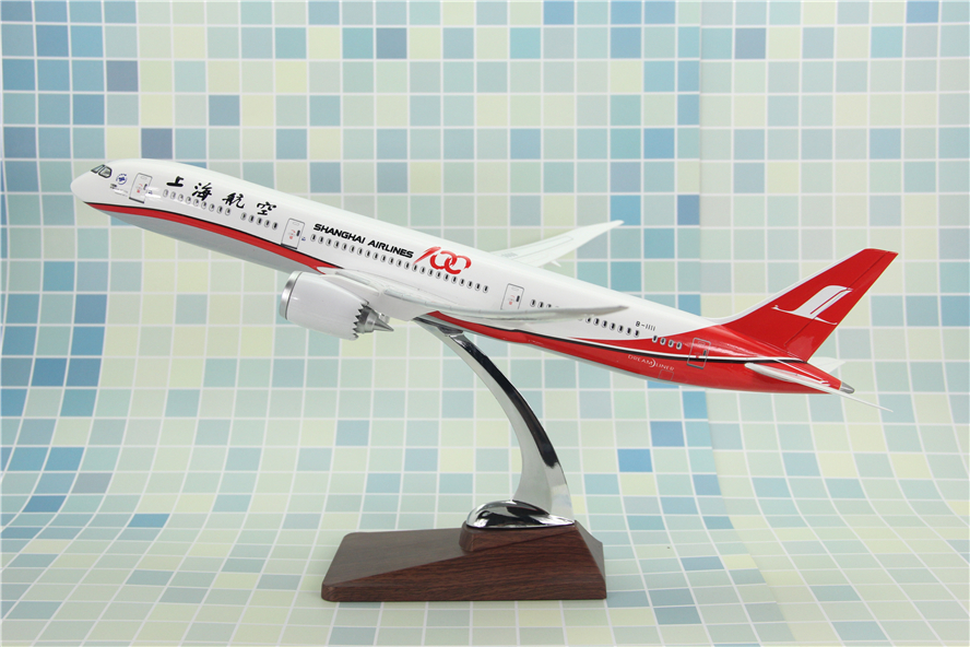 飞机模型B787-9上海航空B-1111首款波音787-9上航客机100TH43cm - 图0