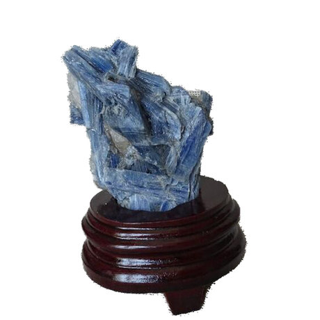水玉冰魄天然蓝晶石摆件天蓝矿标原石摆件家居摆件多