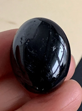 天然黑碧玺原石吊坠实物电气石