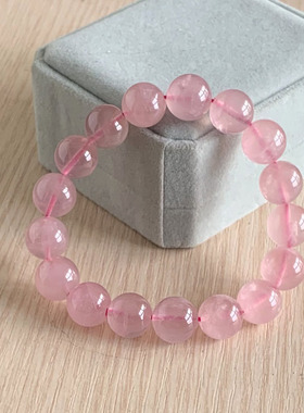 然粉水晶手链马达加斯加