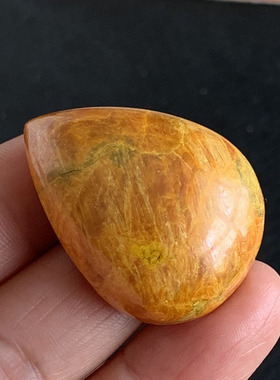 天然熊黄水滴吊坠毛衣链