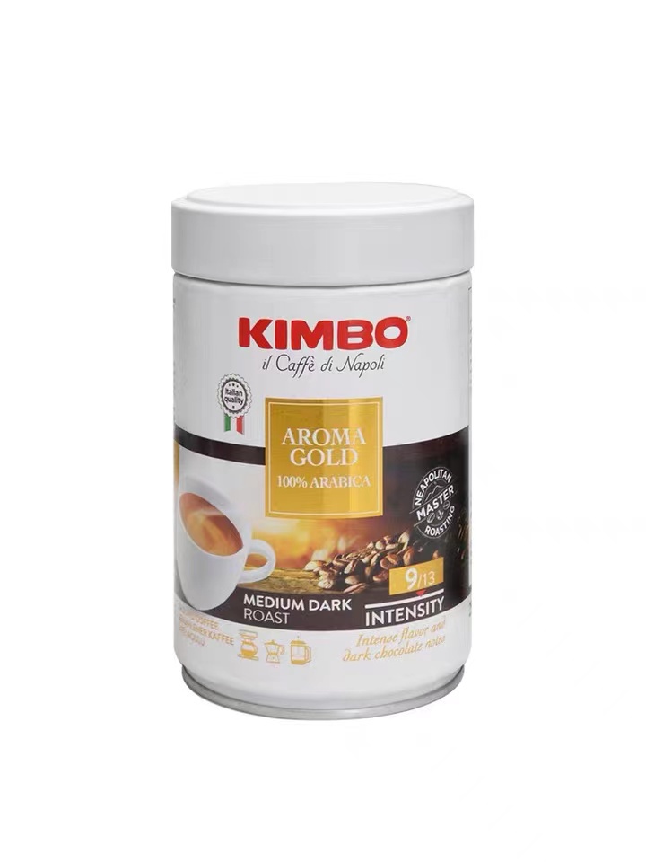 kimbo/竞宝意大利原装进口咖啡意式咖啡粉纯阿拉比卡250g罐装包邮