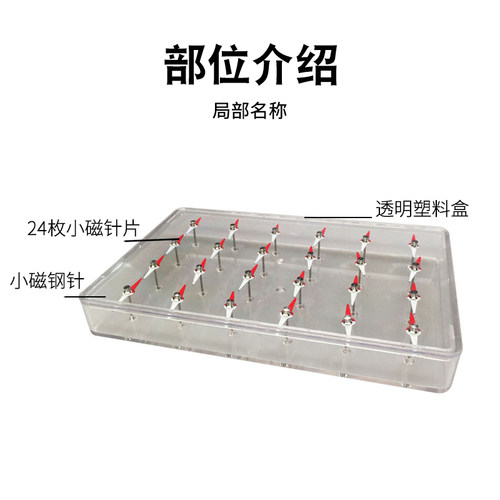 磁分子模型菱形小磁针24只磁感线分布模拟磁体的磁化和退磁现象初中物理电磁学微观磁场效应演示教具 - 图2