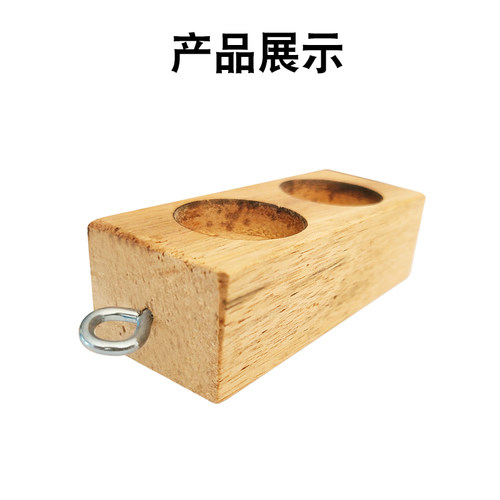 摩擦块双孔木块带挂钩初高中力学斜面摩擦力实验器材物理实验室教学仪器 - 图3