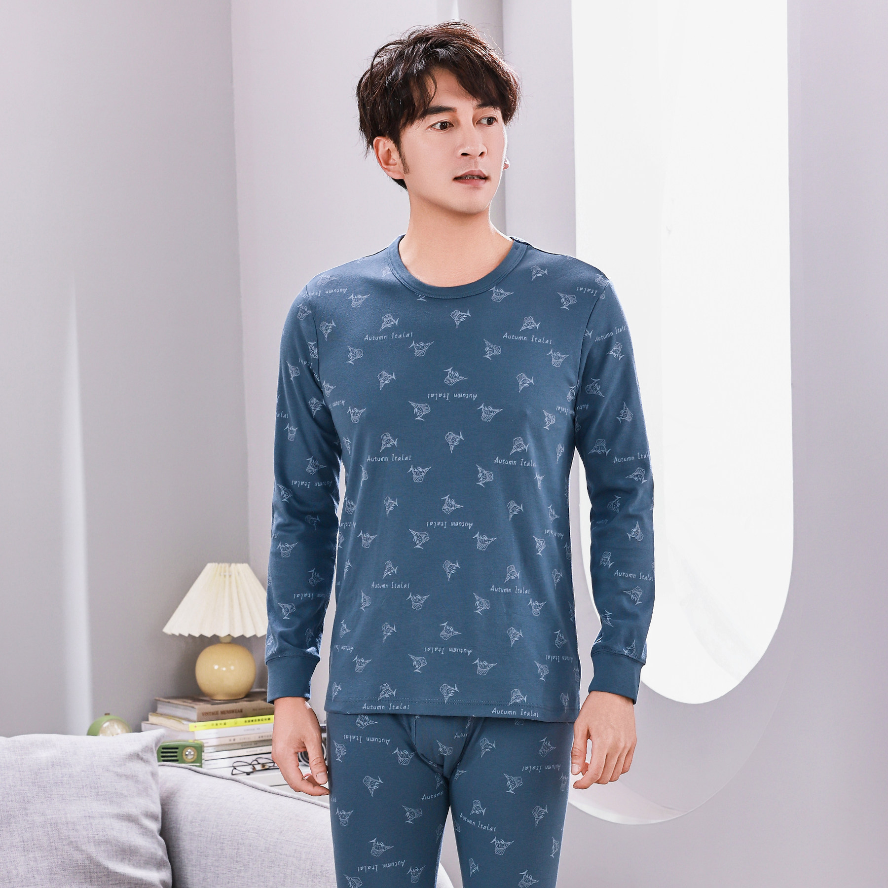 意大莱男士纯棉秋衣秋裤 保暖内衣套装打底线衣线裤 棉毛衫秋冬季,淘宝优惠券,粉丝福利购,淘宝优惠卷