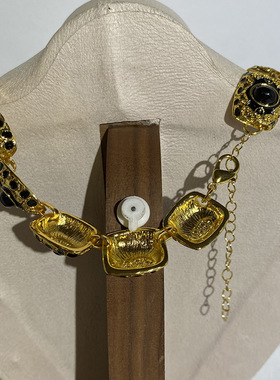 欧美朋克风黑色脖子项链