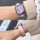 Suitable for iwatch thin Korean style polka dot suede watch strap