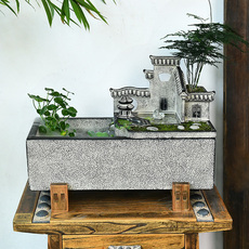 Декорации водные 新中式玄关桌面创意江南徽派艺术流水鱼池茶室水景盆景装饰摆件