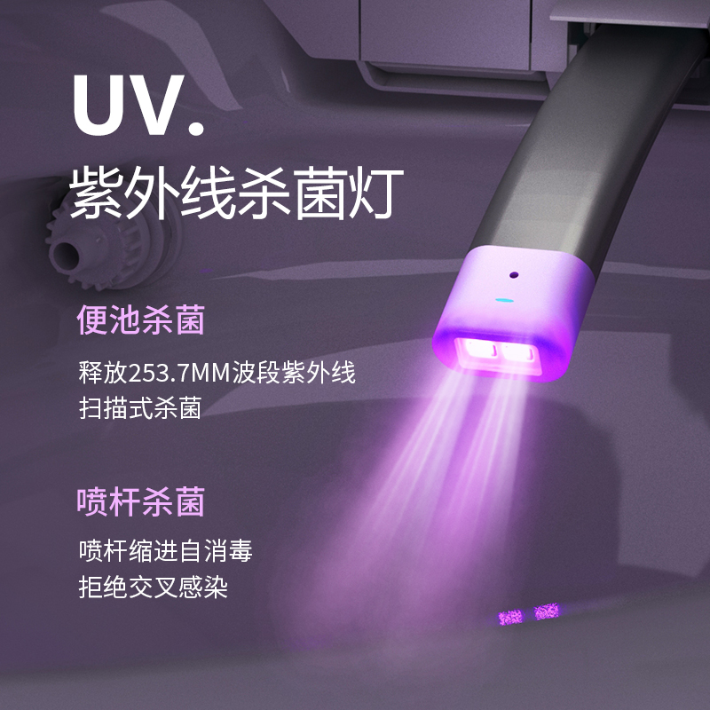 智能马桶坐便器全自动一体式 家用无水压限制座便器 UV紫外线杀菌 - 图2