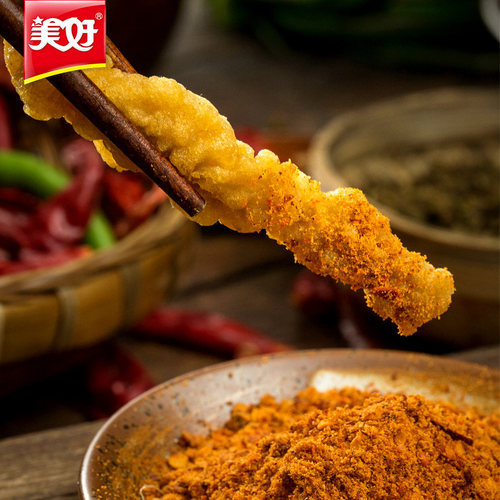 美好农家小酥肉1kg油炸猪肉网红休闲小吃加热即食海底火锅食材 - 图1