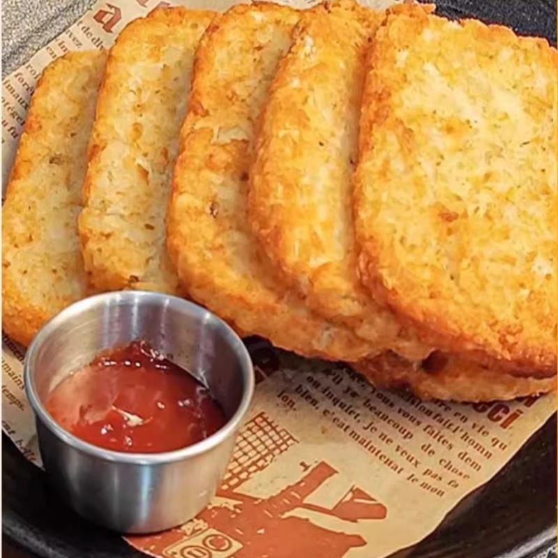 蓝威斯顿大方脆脆薯饼1.2kg薯饼半成品冷冻空气炸锅油炸小吃商超 - 图0