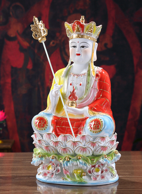 地藏王菩萨禅意中式风镇宅汉白玉