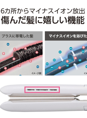 日本Tescom蒸汽负离子直板夹TS850A/TS860A不伤发直发卷发器两用