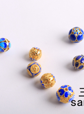 掐丝diydiy掐丝合金景泰蓝滴油
