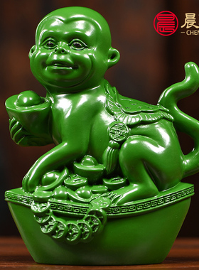 木雕十二生肖摆件一套实木雕刻鼠