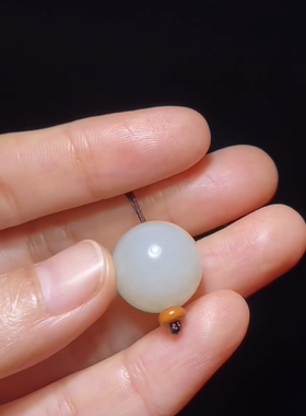 天然精品新疆和田籽料红皮悟道圆珠一级老熟16mm正品带证书全国检