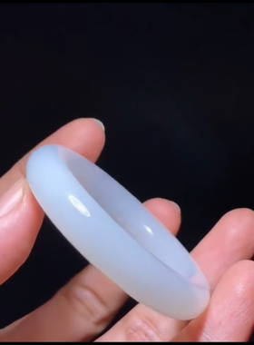 精品平安环 新疆和田籽料 白度一级 玉质油润糯性好 27克 54×9mm