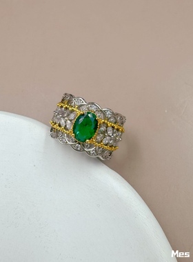 轻奢时尚复古宫廷风镀金项链