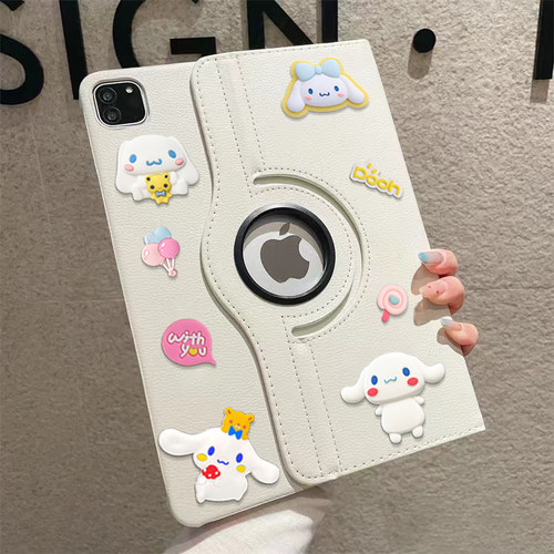 玉桂狗公仔旋转360适用ipad9代保护套A2197第八代新款MINI7卡通A2270苹果Air3/10.5英寸ipad9.7寸A1893A1822 - 图0