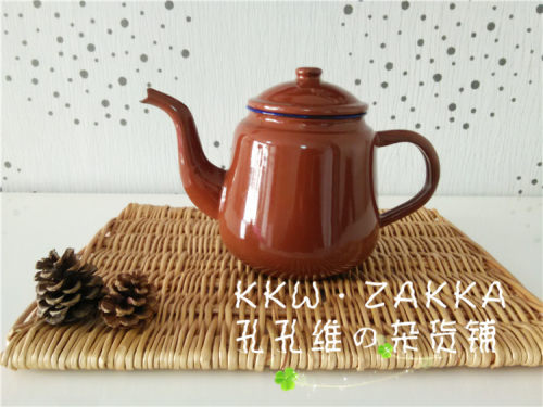 【KKW.ZAKKA】老库存国货复古品质中号纯色珐琅 搪瓷水壶 1.8L - 图3