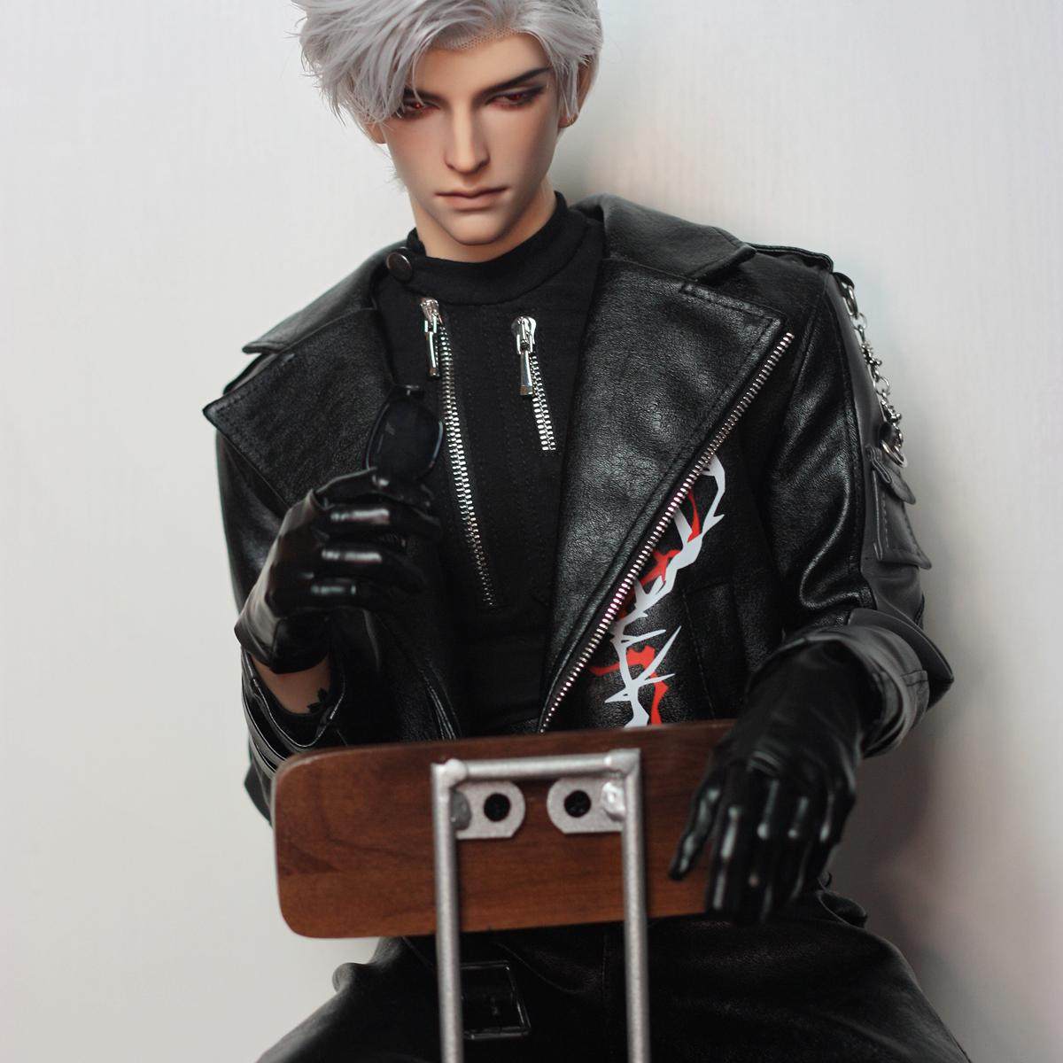 （少量现货）bjd秦彻皮衣套装cos三分叔叔ID75娃衣/am77娃衣,淘宝优惠券,粉丝福利购,淘宝优惠卷