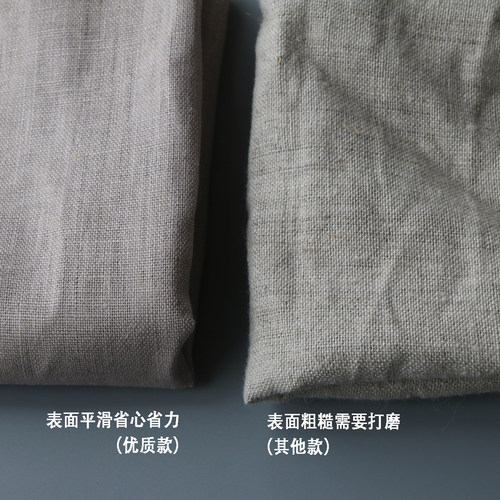 纯雨露麻细纹坯布亚麻胚布生布做底课程材料大师级雨露亚麻油画布 - 图1