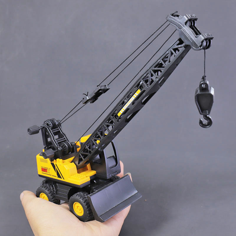 仿真吊车玩具儿童惯性工程车宝宝升降吊机男孩环保耐摔推土机模型 - 图1