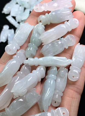 翡翠掌上明珠佛手天然缅甸吊坠