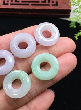 平安环面包圈可做锁骨链翡翠a货