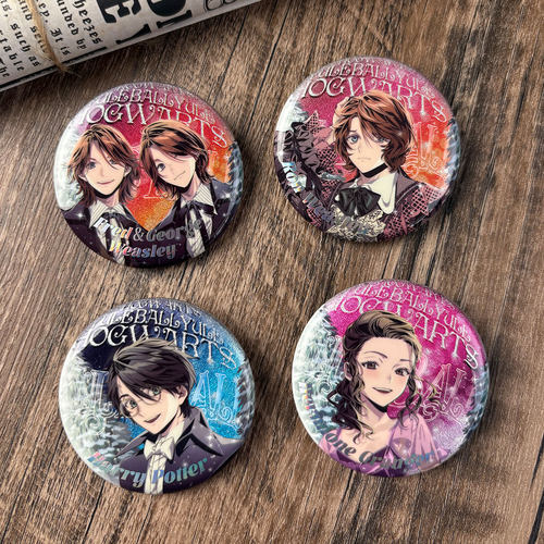 正版官谷哈利波特周边吧唧马口铁徽章旋律邀约58mm徽章胸针DM - 图0