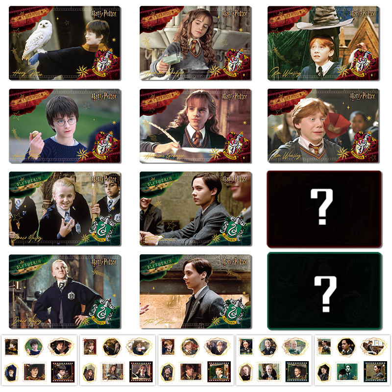 正版哈利波特少年时光系列明信片贴纸盲盒赫敏马尔福周边 - 图3