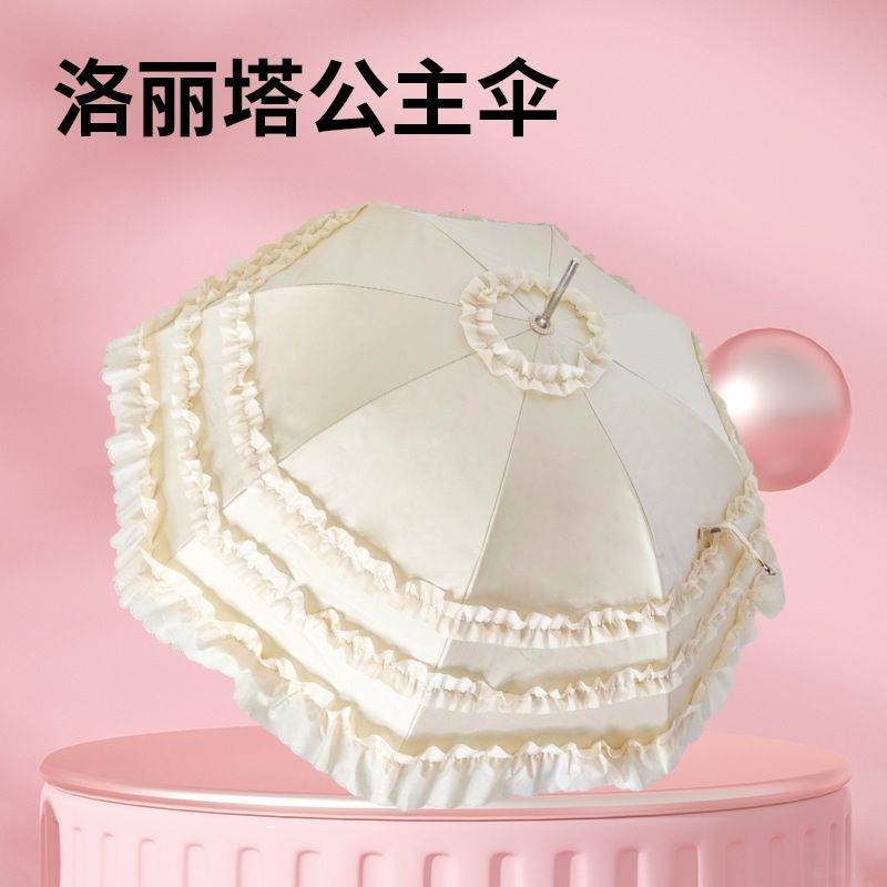 洛丽塔太阳伞lolita公主风复古遮阳花边蕾丝防晒伞 Cosplay洋伞女 - 图2