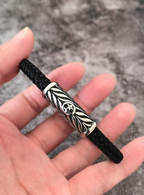 可加头发情人节创意定制礼物一缕青丝手链绳纯手工编织钛钢钱多多