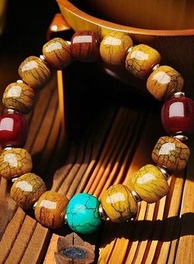 天然牦牛骨手串男女款