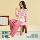 Anzhiban Giant Warm Half Velvet Pajamas ຂອງແມ່ຍິງດູໃບໄມ້ລົ່ນແລະລະດູຫນາວຫນາ 2026 ໃຫມ່ Coral Velvet ເຄື່ອງນຸ່ງຫົ່ມເຮືອນລະດູຫນາວ
