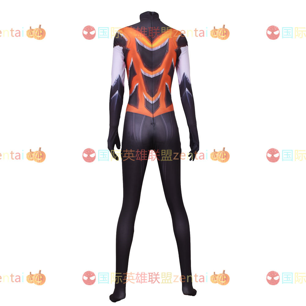 英雄联盟皮肤女款成人儿童动漫游戏DVA毁灭者皮肤连体紧身衣dva Cosplay套装