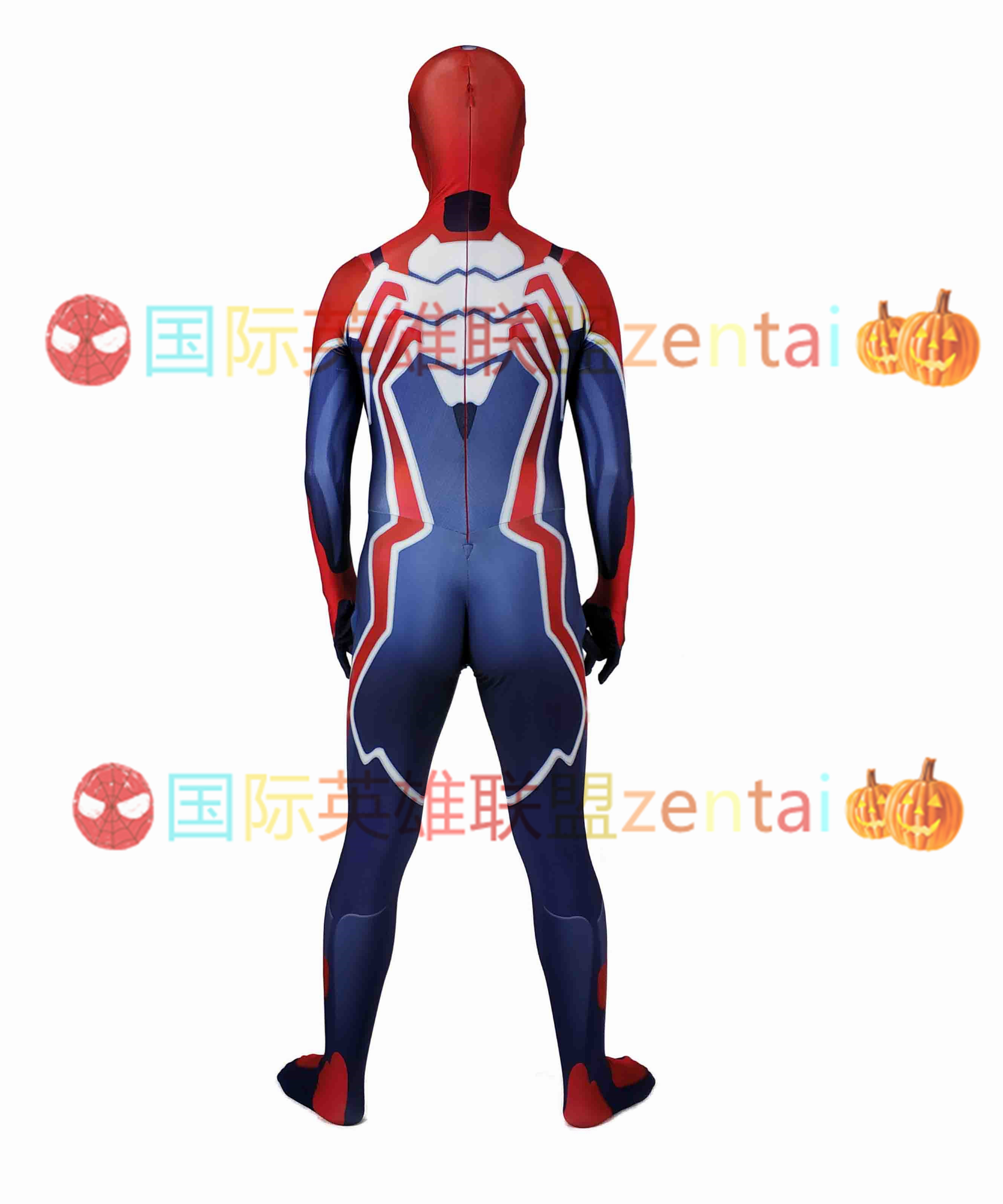 男士动漫游戏PS4蜘蛛侠紧身衣Velocity Suit Spiderman Cosplay - 图3