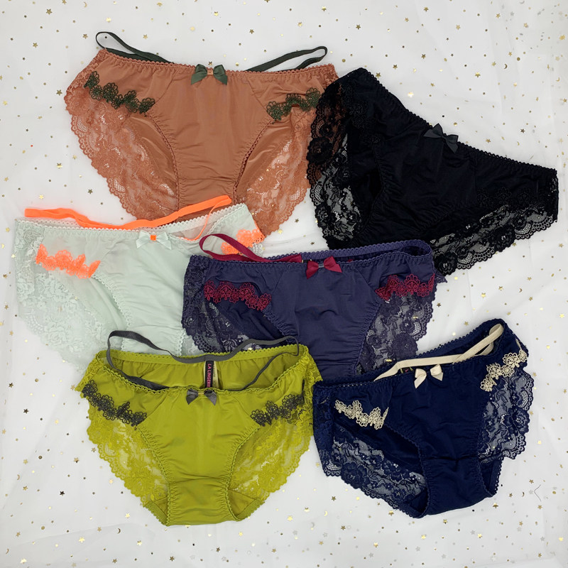 女士内裤性感三角裤中腰纯棉韩国舒适蕾丝花边提臀底裤现货包邮,淘宝优惠券,粉丝福利购,淘宝优惠卷