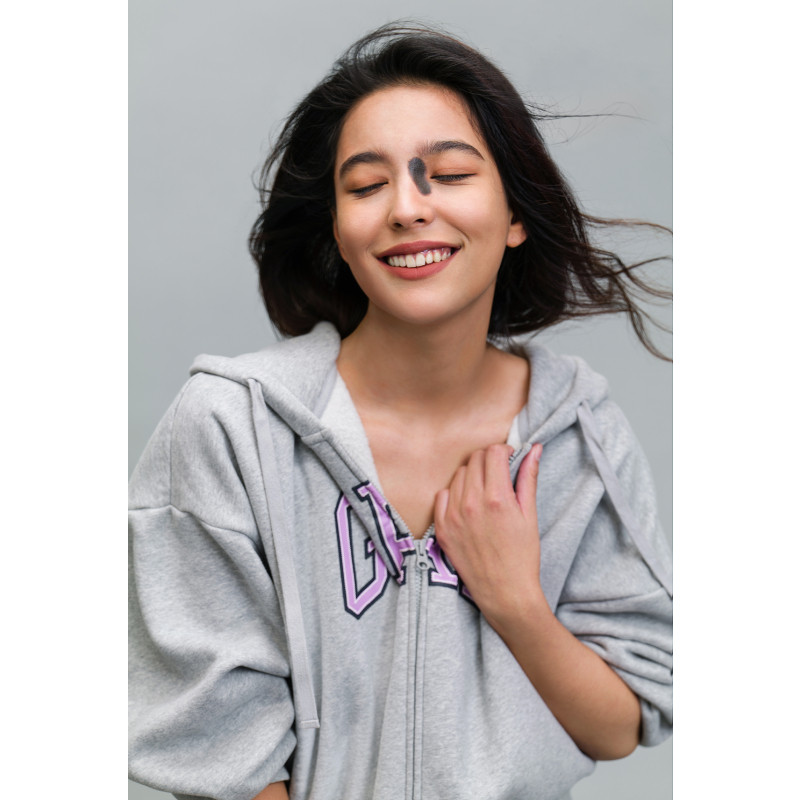 gap女装春季美式复古logo抓绒卫衣 Gap卫衣/绒衫