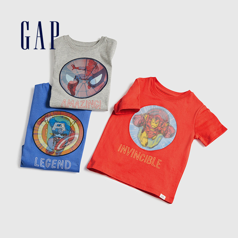 gap男幼童纯棉短袖夏季新款t恤 GapT恤