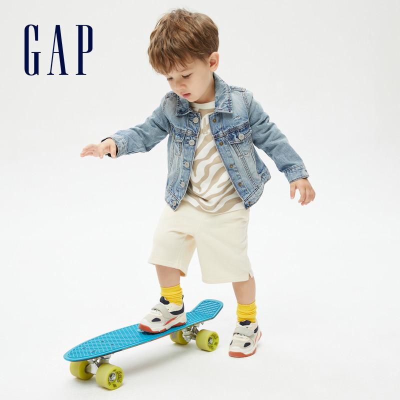 gap男幼童纯棉虎年印花长袖t恤 GapT恤