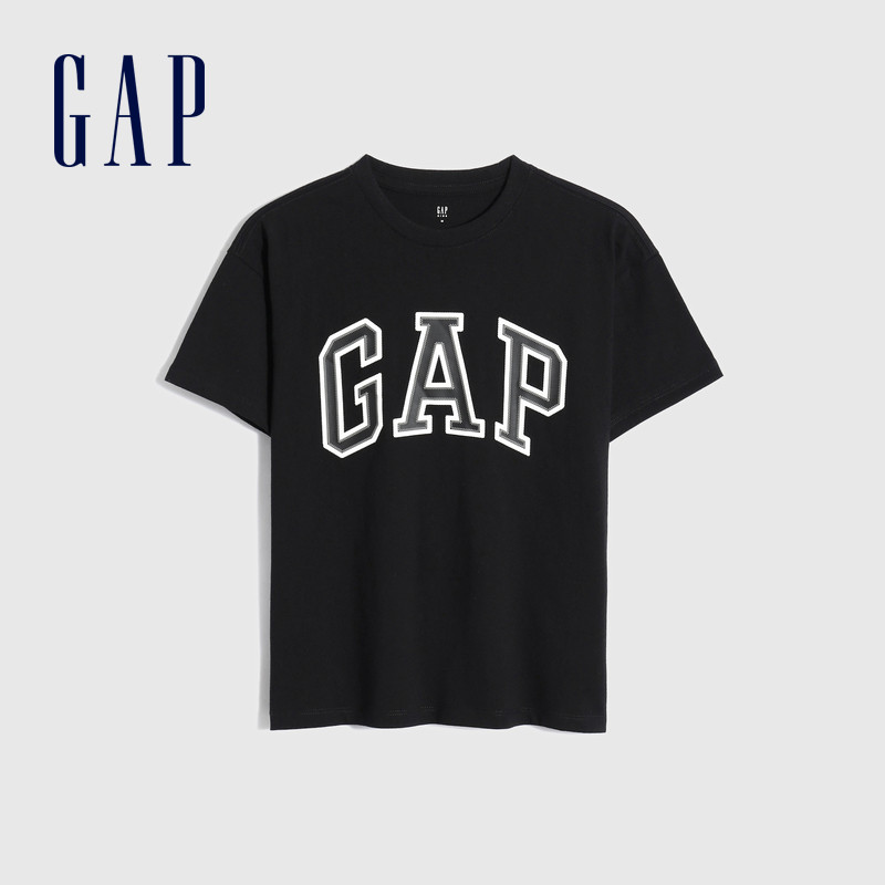 gap男童logo字母印花纯棉打底衫 GapT恤