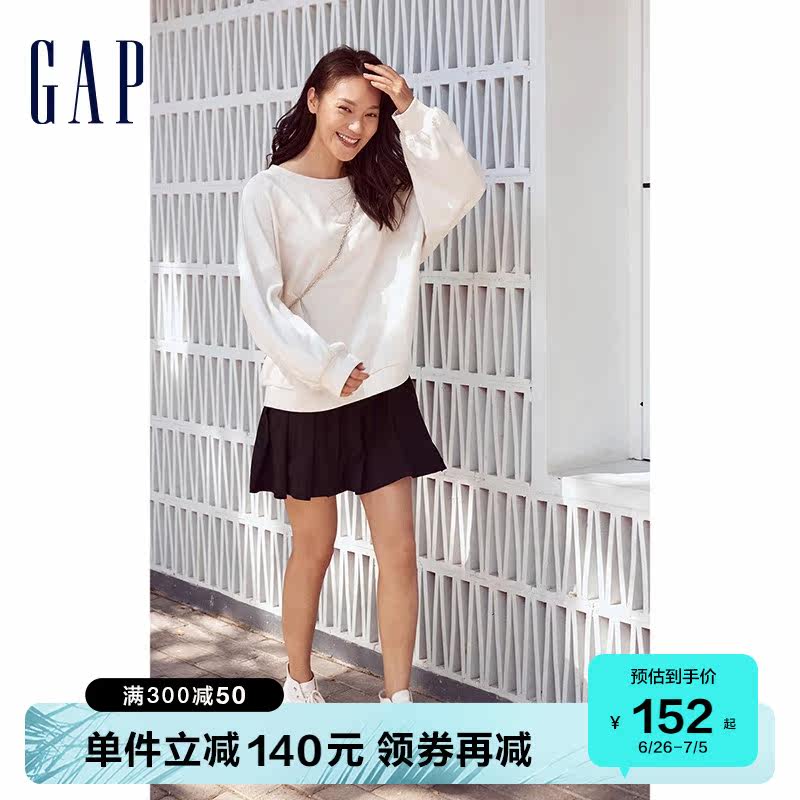 gap春季款学院风弹力迷你百褶裙 Gap半身裙
