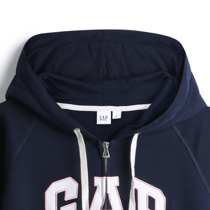 gap女装logo拉链连帽衫春 Gap卫衣/绒衫