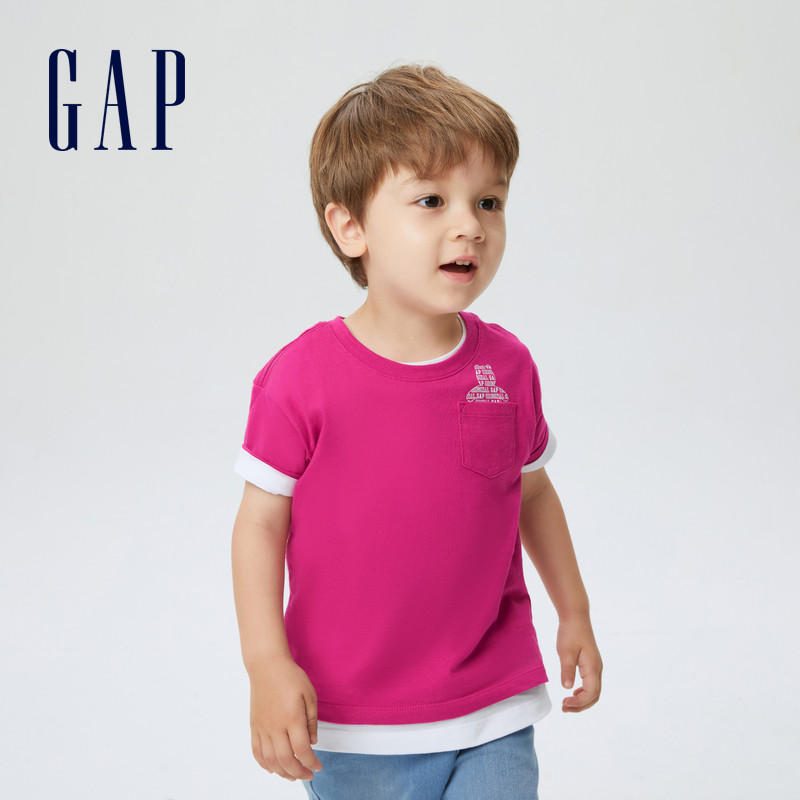 【亲肤】gap男女幼童纯棉小熊印花 GapT恤