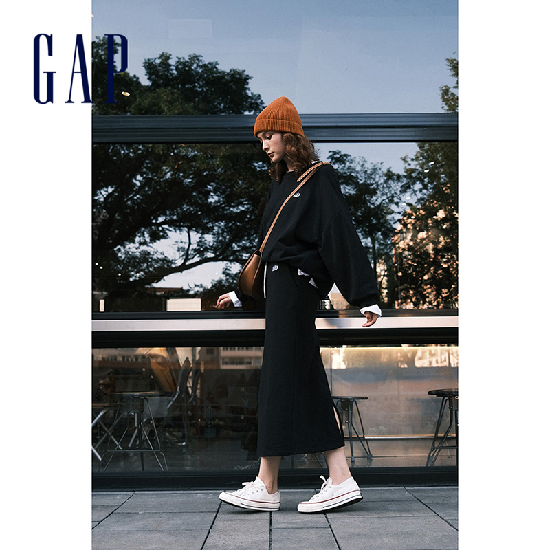 gap logo法式圈织软秋季新款半身裙 Gap半身裙
